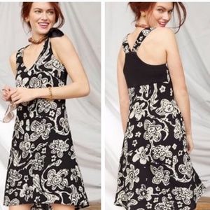 Cabin #5263  Black and Cream Floral Dress